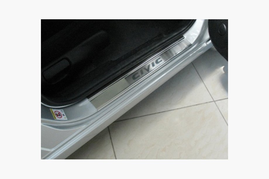 Honda Civic Sedan IX 2011-2016 Einstiegsleisten Abdeckungen Nataniko (4 Stk., Edelstahl) Standard - Lohman Band, 0.5 mm Image