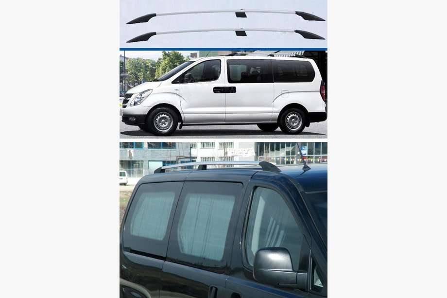 Hyundai H300, H1, Starex 2008-2020 Dachreling Chrom Kunststoff-Fuesse Image