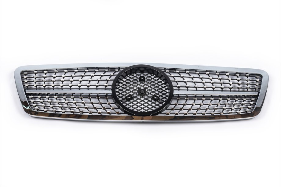Mercedes C-class W203 2000-2007 Frontgrill Diamond Silver Foto 2