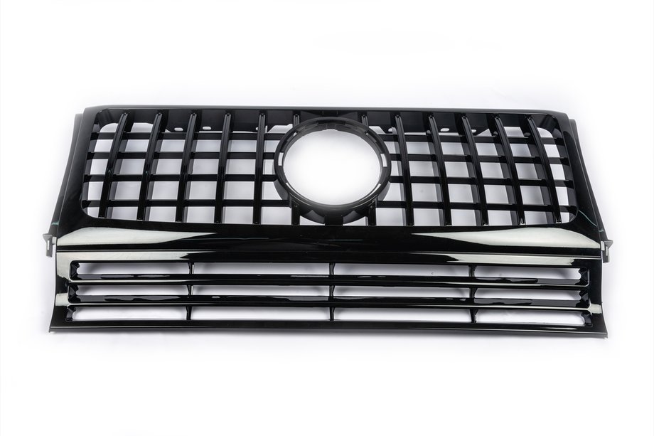 Mercedes G class W463 1990-2018 Frontgrill (GT Panamericana, ohne Chrom) Komplett Weiss Foto 2