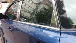 Hyundai Tucson JM 2004- Edelstahl Säulenabdeckungen Foto 11