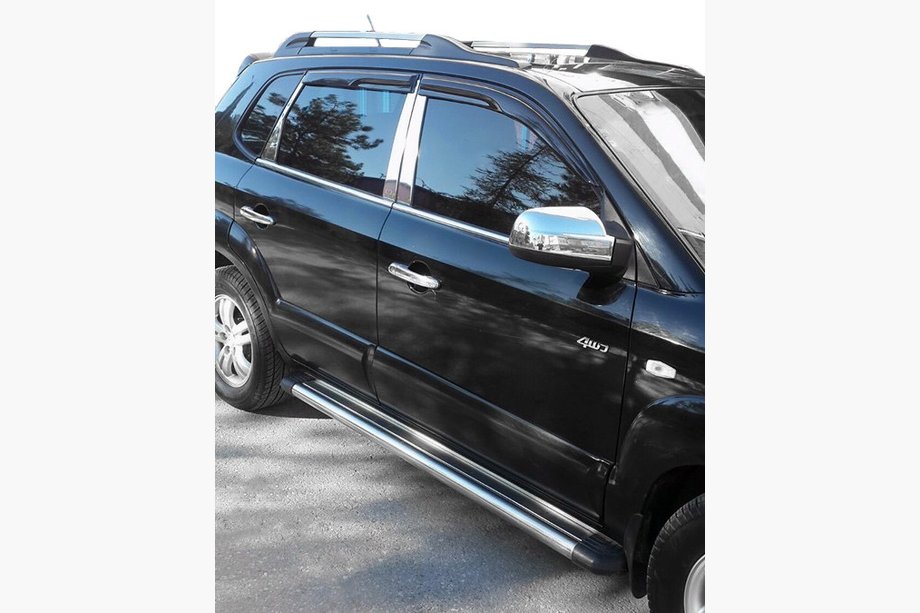 Hyundai Tucson JM 2004- Edelstahl Säulenabdeckungen Image