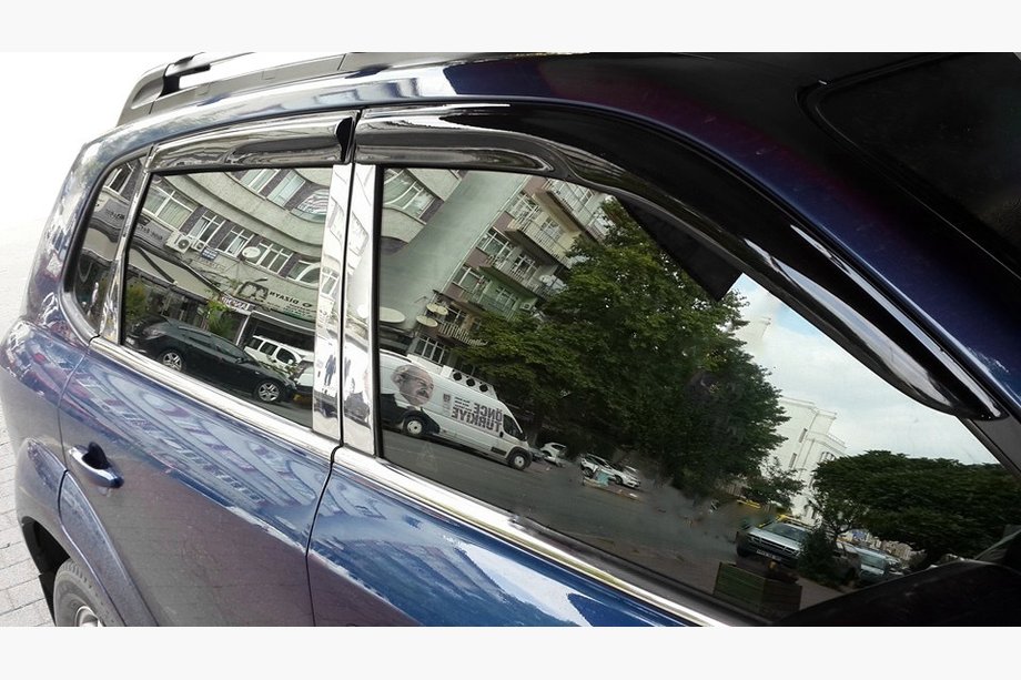 Hyundai Tucson JM 2004- Windabweiser (4 Stk, Perflex Sport) Image
