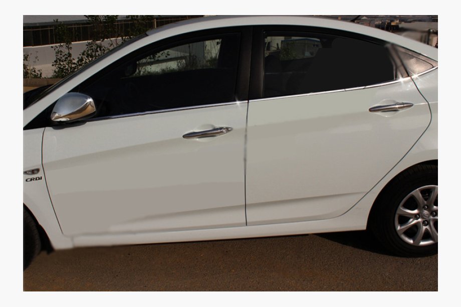 Hyundai Accent 2011-2017 Fensterzierleisten unten Edelstahl (6 Stk.) Image