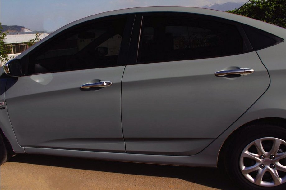 Hyundai Accent 2011-2017 Chrom Türgriffblenden (4 Stk, Edelstahl) Carmos - Türkischer Edelstahl Image