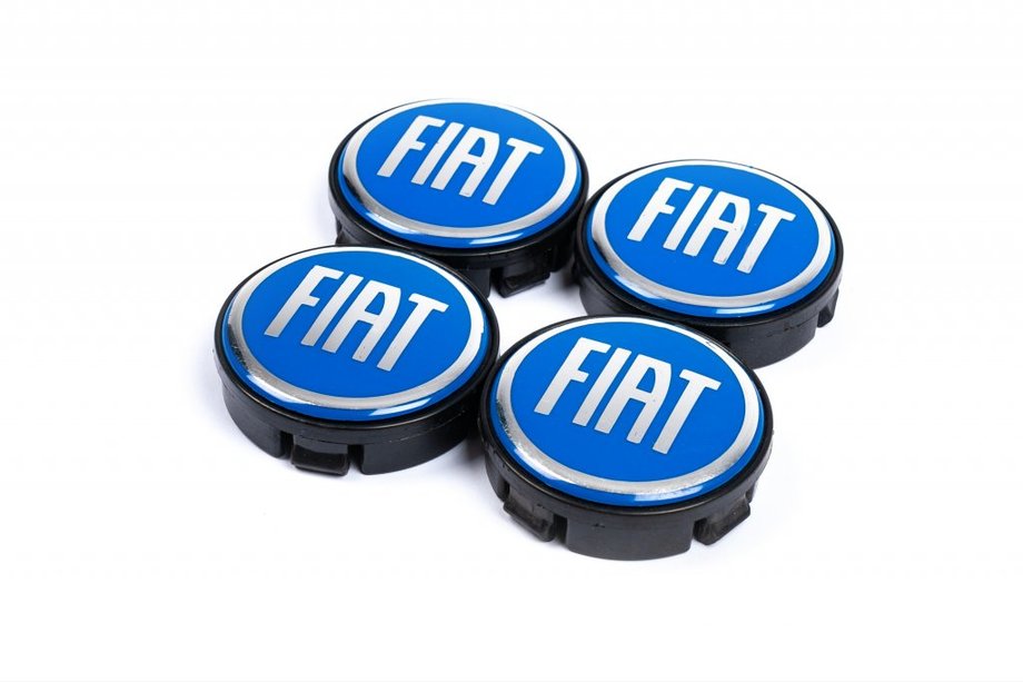 Fiat Felgendeckel 57/55.5 mm blau (4 Stk) Image