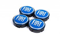 Fiat Felgendeckel 57/55.5 mm blau (4 Stk) Foto 1