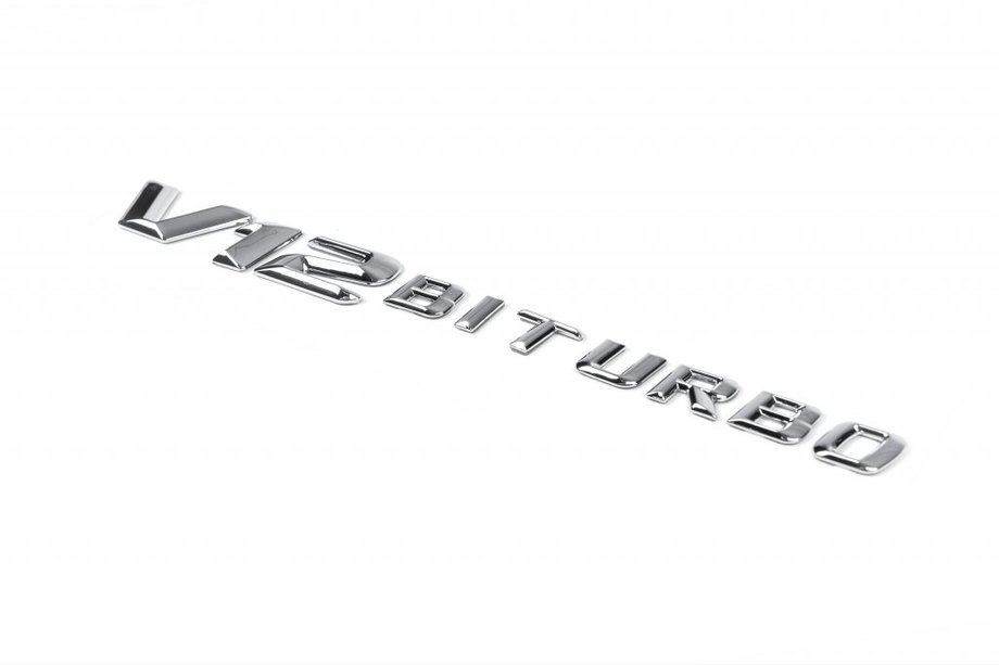 Mercedes E-class W213 2016-2023 Emblem V12 Biturbo Chrom Image