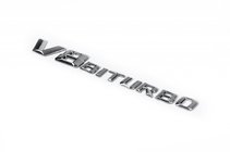 Mercedes E-class W213 2016-2023 Emblem V8 Biturbo Chrom Foto 1