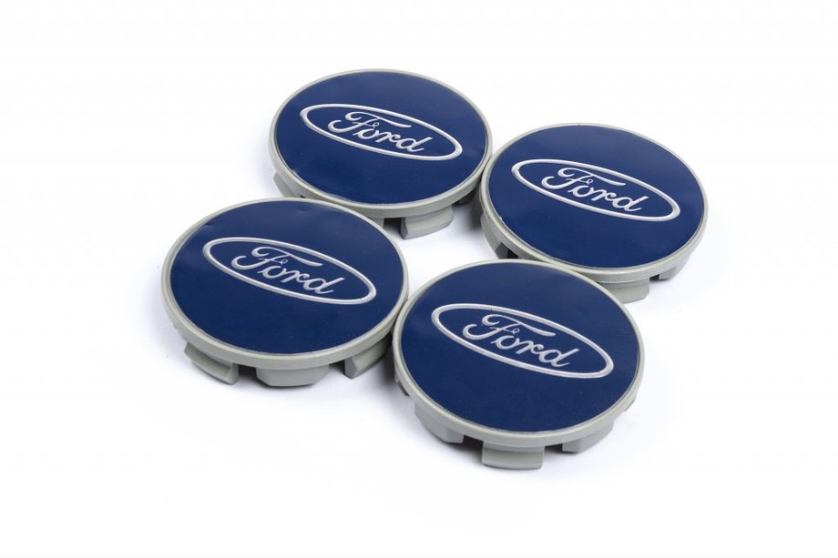 Ford Felgendeckel 69/64mm blau (4 Stk) Image