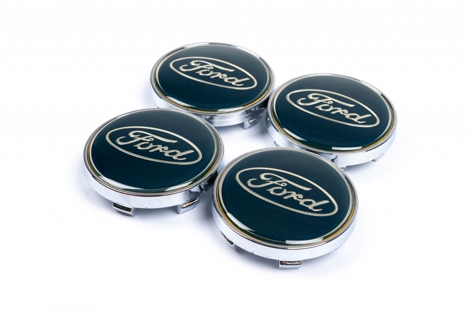 Ford Felgendeckel 61/56mm blau (4 Stk) Image