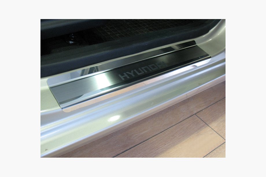 Hyundai I-10 2014-2017 Einstiegsleisten Natanika Premium (4 Stk, Edelstahl) Image