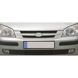 Chrom Kühlergrill Abdeckungen (2-tlg., Edelstahl) Hyundai Getz 2002- Foto 3