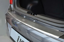 Hyundai I-10 2014-2017 Heckstoßstangenschutz mit Kante Natanika (Edelstahl) Foto 1