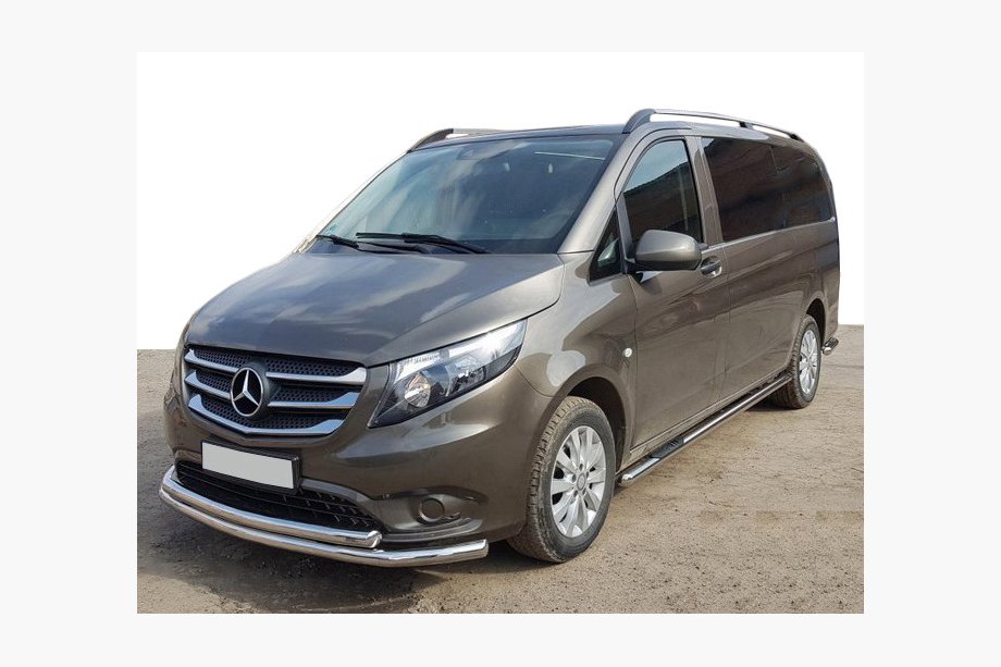 Mercedes Vito/V-class W447 2014- Frontschutzbügel ST014 (Edelstahl) 60/42 Image