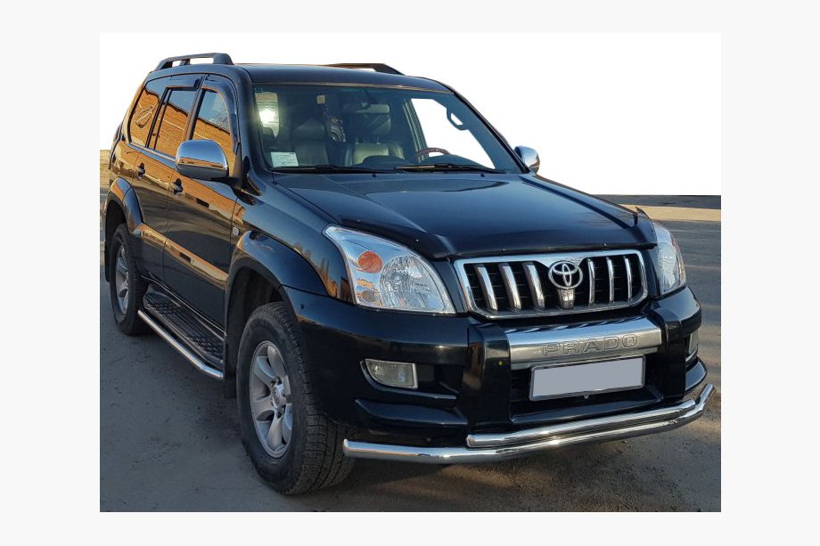 Toyota Land Cruiser Prado 120 2002-2009 Frontbügel ST014 (Edelstahl) 60/42 mm Image