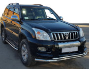 Toyota Land Cruiser Prado 120 2002-2009 Frontbügel ST014 (Edelstahl) 60/42 mm Foto 1