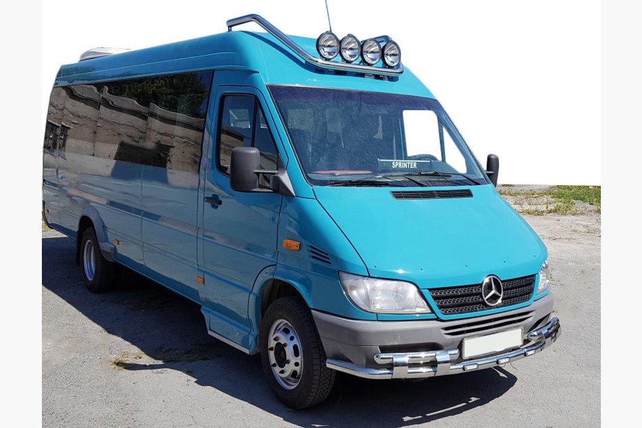 Mercedes Sprinter W901/902/903/904/905 1995–2006 Frontschutzbügel ST015-2 (Edelstahl) 1995-2000 Image