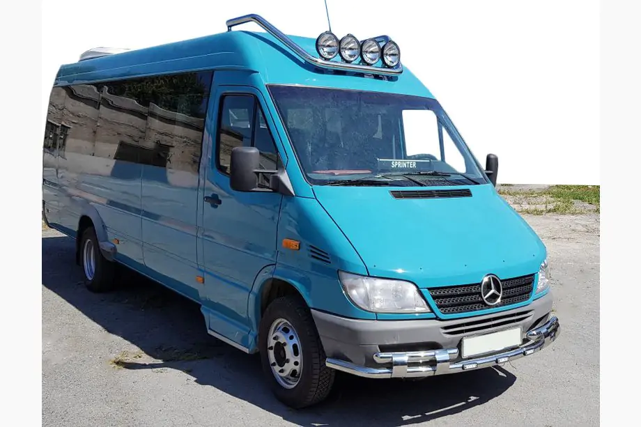 Mercedes Sprinter W901/902/903/904/905 1995–2006 Frontschutzbügel ST015-2 (Edelstahl) Image