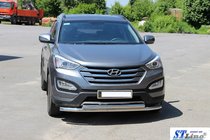 Hyundai Santa Fe 3 2012-2018 Frontbügel ST014 (Edelstahl) Foto 5
