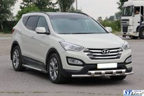 Hyundai Santa Fe 3 2012-2018 Frontbügel ST015 (Edelstahl) Foto 3