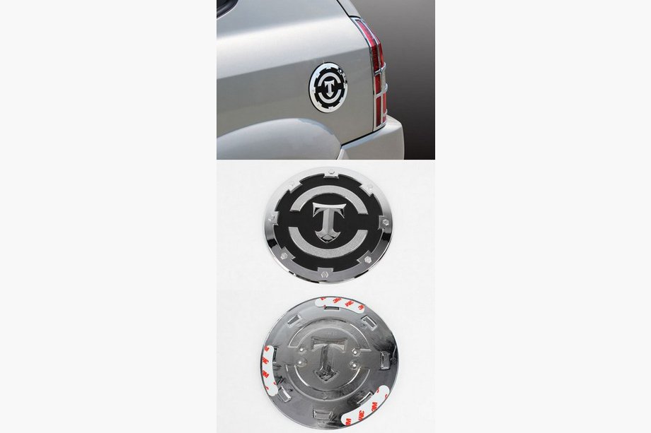 Hyundai Tucson JM 2004- Tankabdeckung Chrom Kunststoff Image