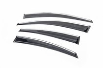 Hyundai Accent 2011-2017 Windabweiser mit Chrom SD (4 Stk., Sunplex Chrome) Foto 1