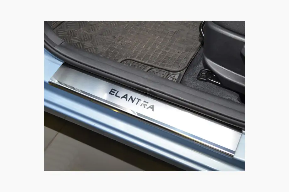 Hyundai Elantra (MD/UD) 2011-2015 Einstiegsleisten Abdeckungen Nataniko (4 Stk., Edelstahl) Image