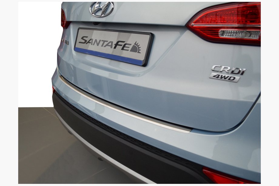 Hyundai Santa Fe 3 2012-2018 Heckstoßstangenschutz mit Kante Nataniko (Edelstahl) Grand Santa Fe, 2012-2016 Image