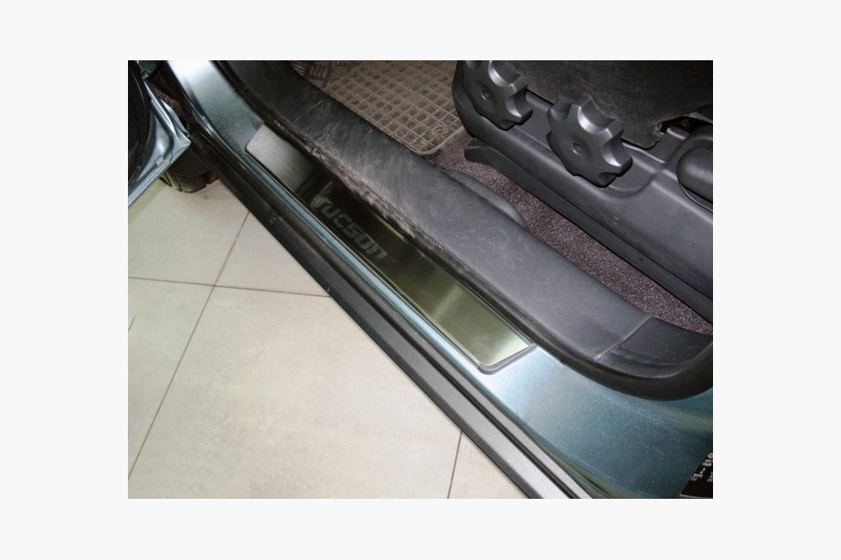 Hyundai Tucson JM 2004- Einstiegsleisten Abdeckungen Nataniko (4 Stk., Edelstahl) Image