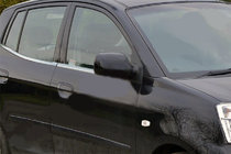 Kia Picanto 2004-2011 Fensterzierleisten unten Edelstahl (4 Stk.) Foto 1