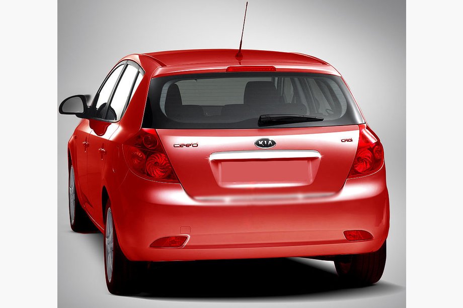 Kia Ceed 2007-2012 Chromleiste über dem Kennzeichen (HB, Edelstahl) Image