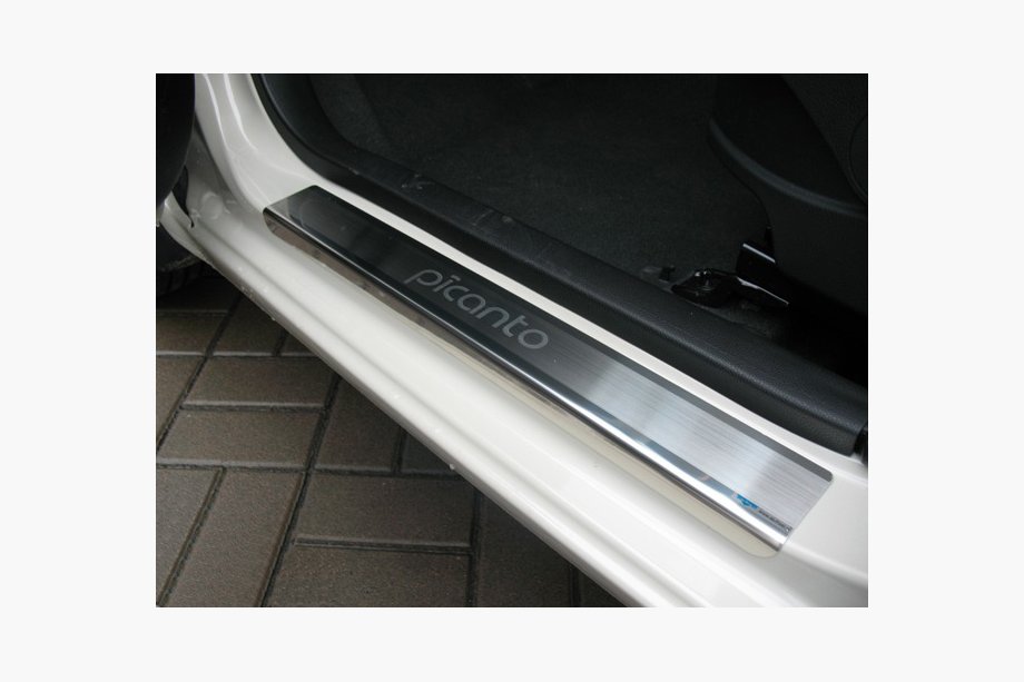 Kia Picanto 2011-2016 Einstiegsleisten Natanika Premium (4 Stk, Edelstahl) Image
