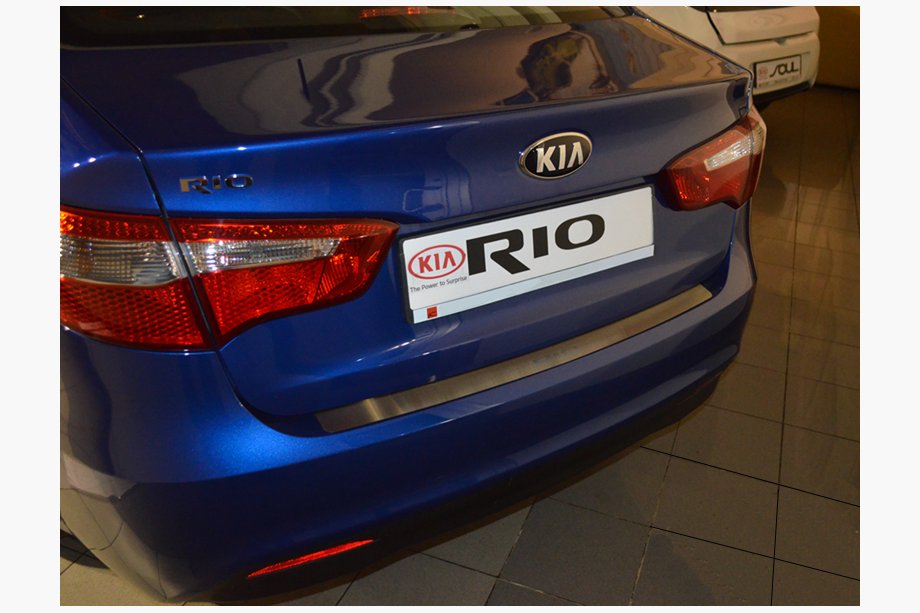 Kia Rio 2012-2017 Heckstoßstangenschutz Nataniko (Edelstahl) Image