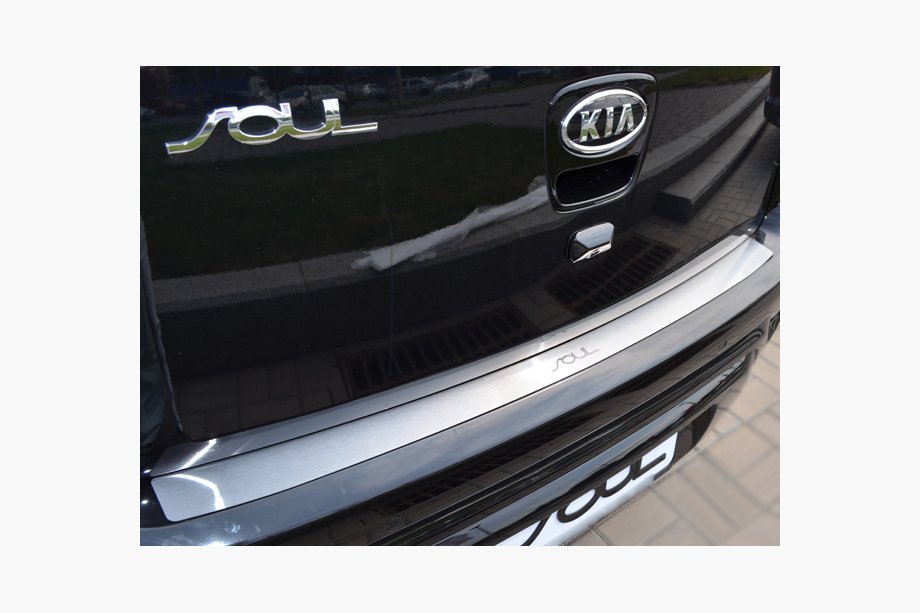 Kia Soul I 2008-2013 Heckstoßstangenabdeckung Natanika (Edelstahl) Image