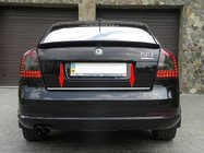 Skoda Octavia II A5 2006-2010 Kofferraumleiste Edelstahl Foto 1