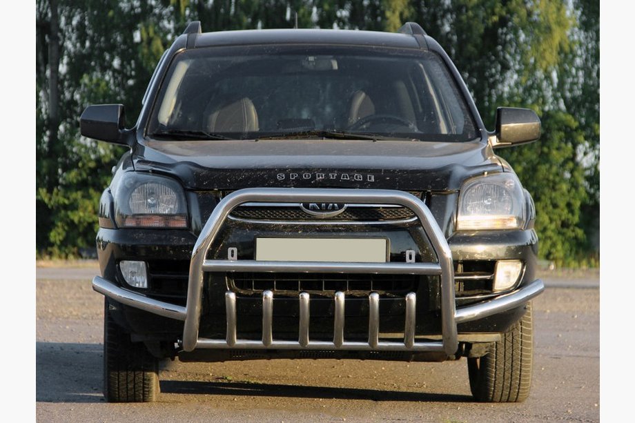 Kia Sportage 2004-2010 Frontbügel WT003 Special (Edelstahl) Image