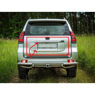 Chromleiste über dem Kennzeichen (Design 2018) Toyota Land Cruiser Prado 150 2009-2023 Foto 1