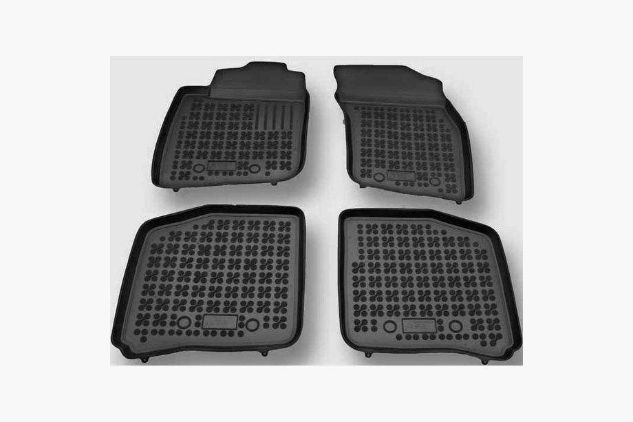 Volkswagen Caddy 2004-2010 Gummimatten mit Rand (4 Stk, RezavPlast) Image