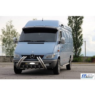 Kelebek WT011 Edelstahl-Frontbügel (Bullbar) Mercedes Sprinter W901/902/903/904/905 1995–2006 Foto 3