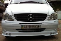 Mercedes Vito W639 2004-2014 Stoßstangenaufsatz mit 4 Scheinwerfern (grundiert zum Lackieren) Foto 2