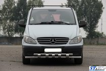 Mercedes Viano 2004-2014 Frontschutzbügel Shark ST015 (Edelstahl) Foto 2