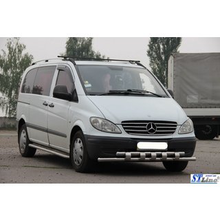 Frontschutzbügel Shark ST015 (Edelstahl) Mercedes Viano 2004-2014 Foto 3