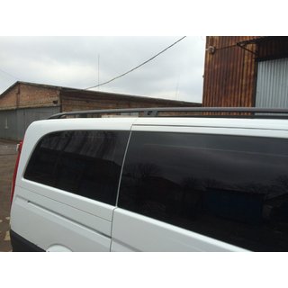 Schwarze Dachreling CAN Original Design (Metallfuesse) Mercedes Viano 2004-2014 Foto 3