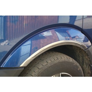 Schmale Radlaufleisten Edelstahl (4 Stk) Volkswagen Crafter 2006-2016 Foto 2