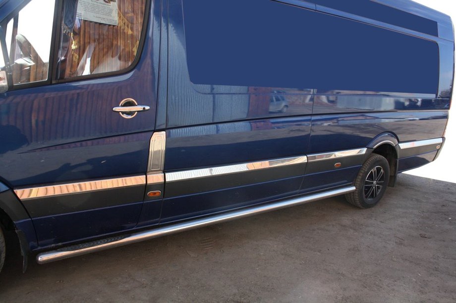 Mercedes Sprinter W906 2006–2018 Edelstahl Türleisten Image