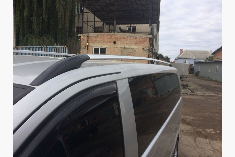 Mercedes Vito W639 2004-2014 Dachreling Chrom CAN Original Design (Metallfuesse) Kurzer Radstand (SHORT) Foto 4