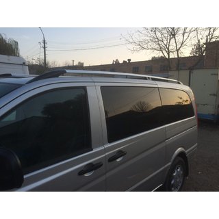 Dachreling Chrom CAN Original Design (Metallfuesse) Mercedes Viano 2004-2014 Foto 3