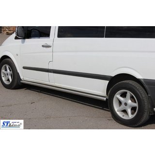 Seitliche Rohre BB001 (2 Stk., Edelstahl) Mercedes Viano 2004-2014 Foto 2