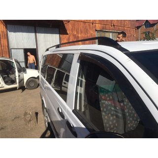 Schwarze Dachreling Skyport (Vollmetall) Mercedes Viano 2004-2014 Foto 3
